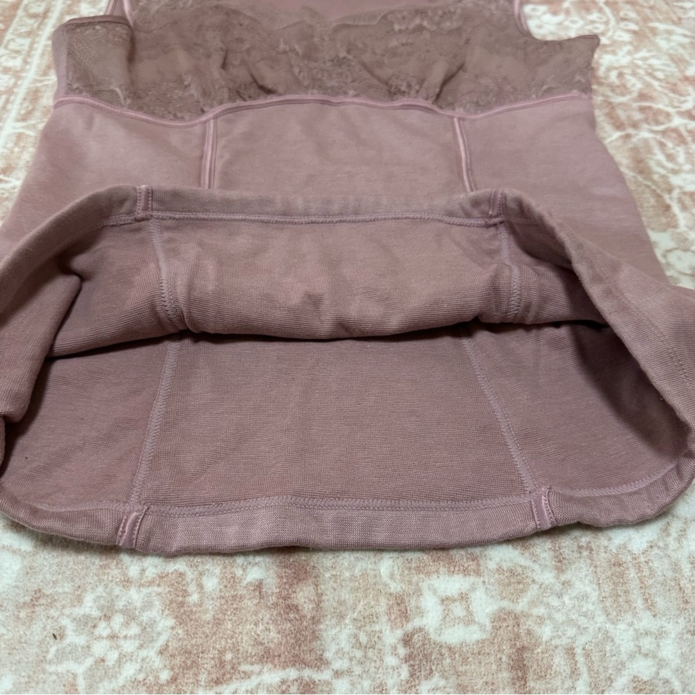 Lavender Lace Thermal Compression Tank Top - Picture 8 of 11